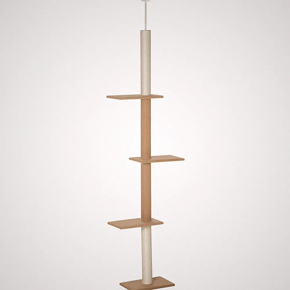 Kratzbaum Deckenhoch, 228-260 cm Höhenverstellbarer Katzenbaum Kletterbaum für K
