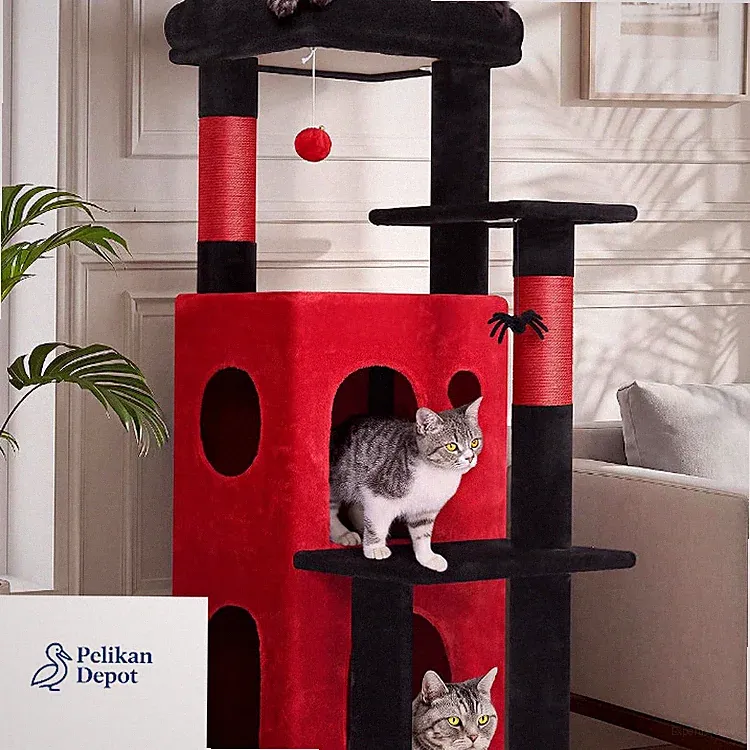 Kratzbaum FC50 Globlazer 127 cm Stabil Anti-Kipp Katzen