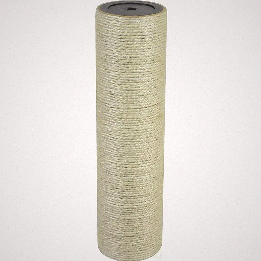 Kratzbaum für Katzen 30 cm hoch 8 cm breit Sisal 8 mm beige robust