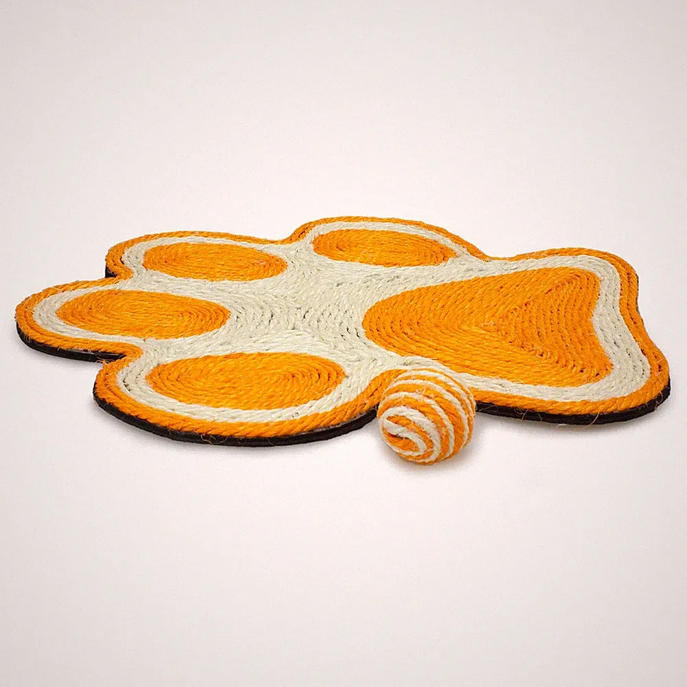 Kratzbaum für Katzen 40x36cm Orange mit Maus Arquivet Katzenmöbel