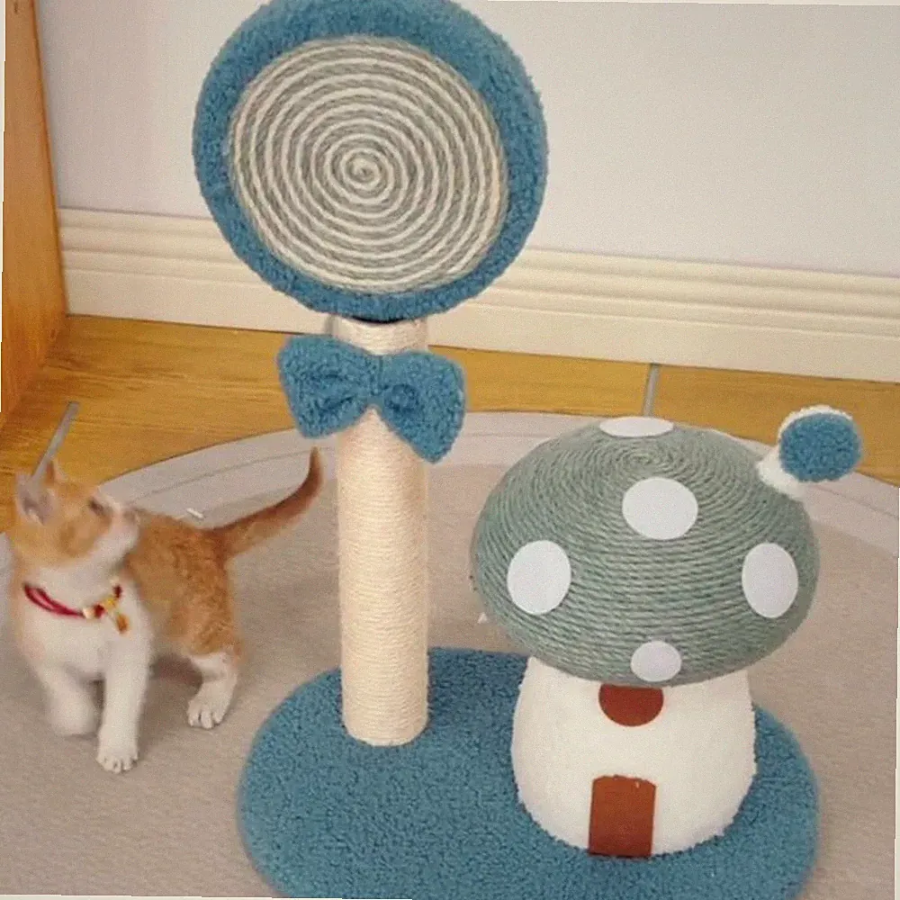 Kratzbaum für Katzen, Pilz-Katzenbaum für das Training für kleine