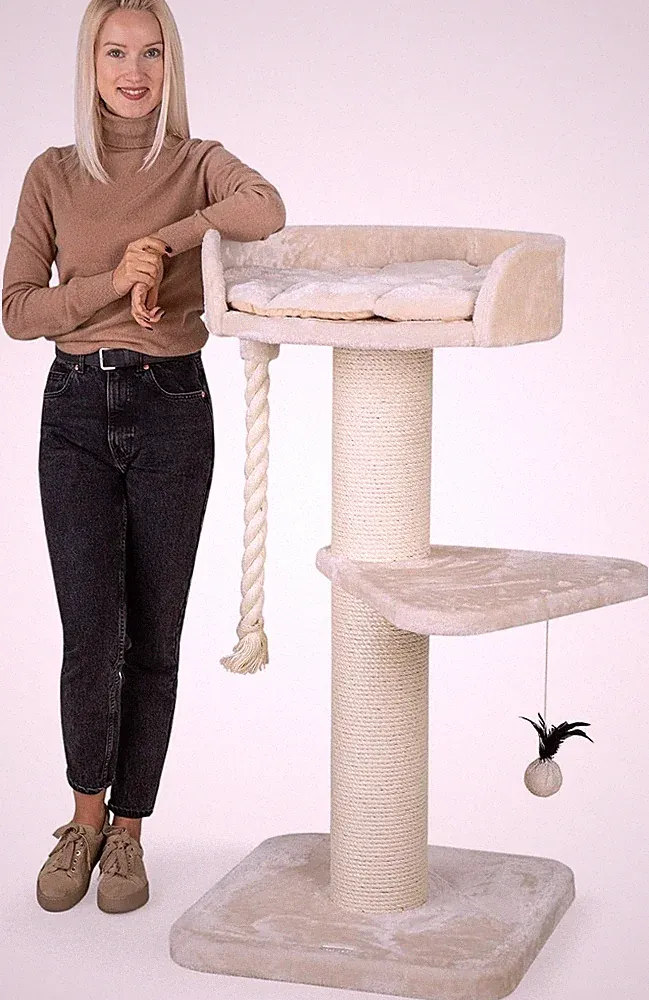 Kratzbaum Grosse Katzen Stabil 'Felix' - Katzenbaum, Kletterbaum, für Maine C...