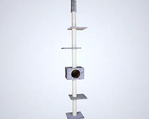 Grau Deckenspanner Kratzbaum
