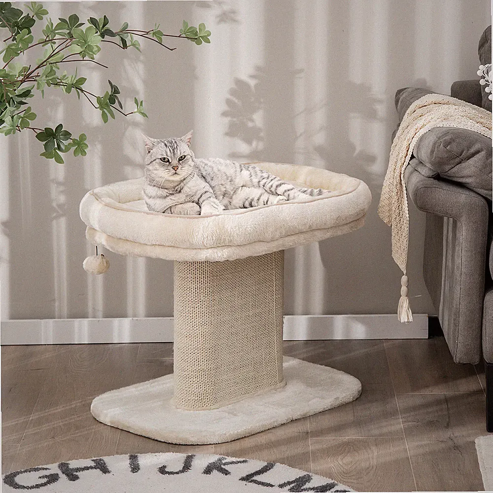 Kratzbaum Katzenbaum Haustiermöbel Katzenspielzeug mit Sisal-Kratzsäule & Ball