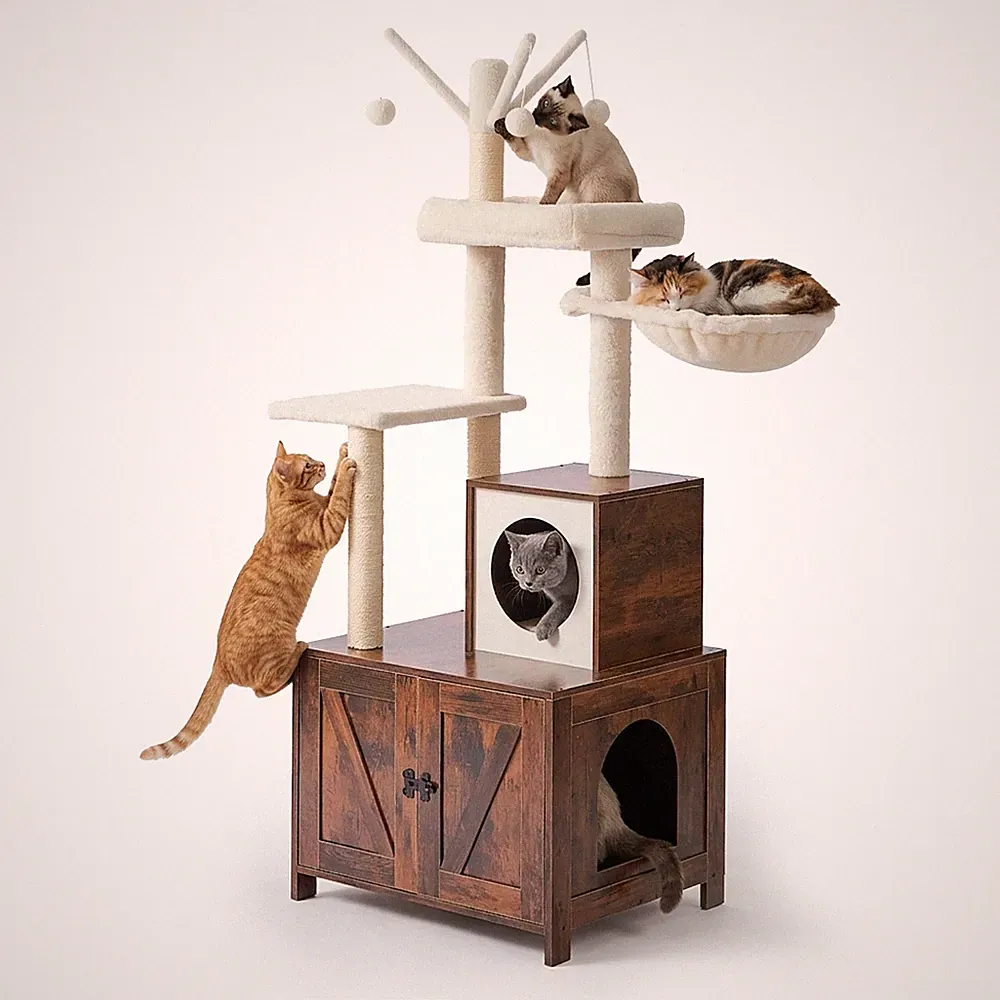 Kratzbaum Katzenbaum Katzenklo Schrank Katzenhaus Katzenkisterl Katzenturm XXL