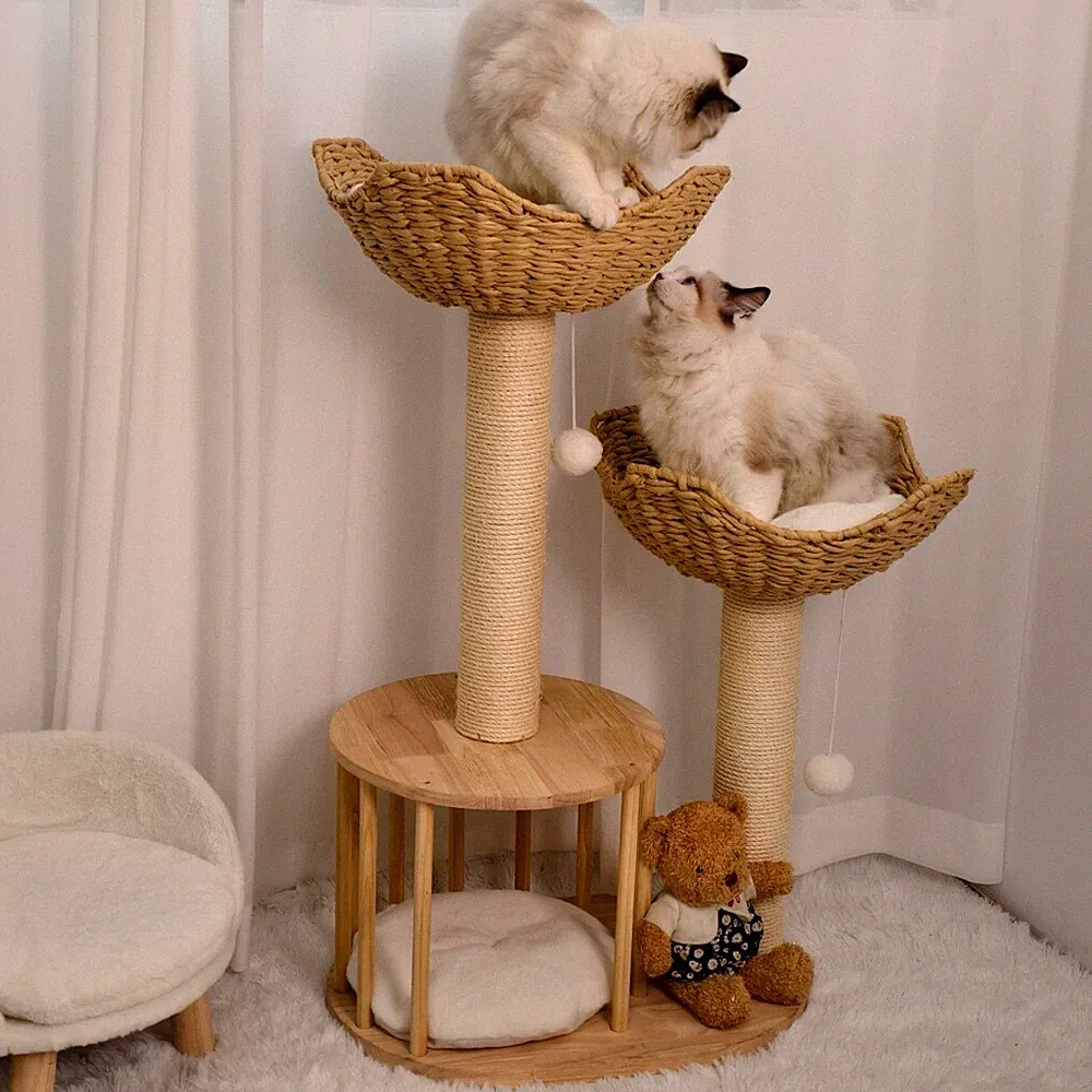 Kratzbaum Katzenbaum Katzenkratzbaum Kletterbaum Spielbaum für Katzen 100 cm XXL