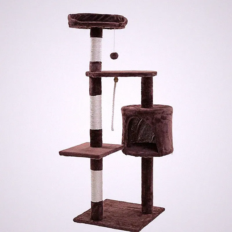 Kratzbaum Katzenbaum Katzenkratzbaum Kletterbaum Spielbaum für Katzen 112 cm XL