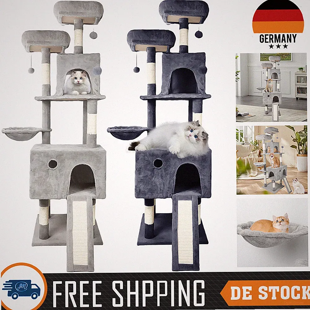 Kratzbaum Katzenbaum Katzenkratzbaum Kletterbaum Spielbaum für Katzen 162 cm XXL