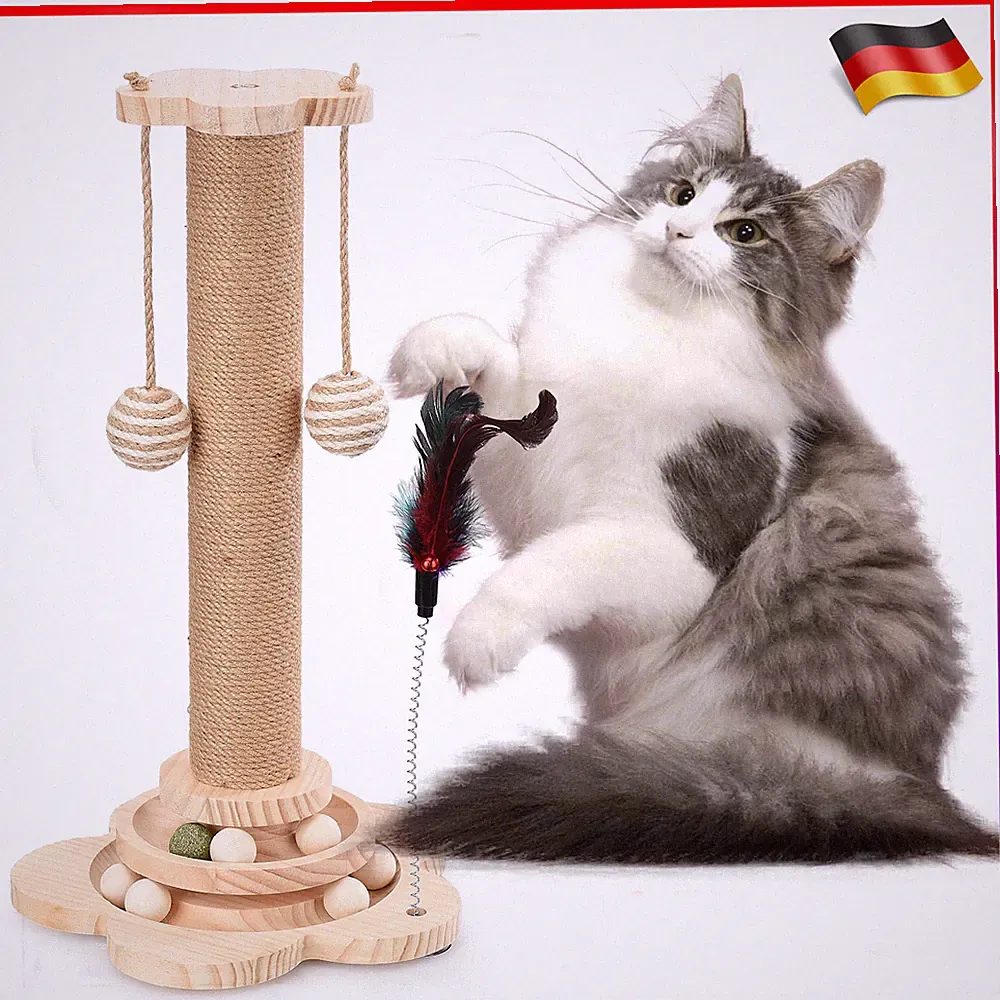 Kratzbaum Katzenbaum Katzenkratzbaum Kletterbaum Spielbaum für Katzen 45cm DHL