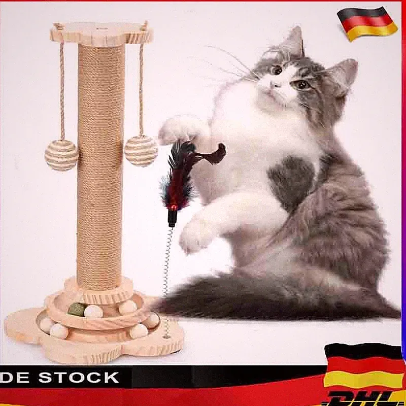 Kratzbaum Katzenbaum Katzenkratzbaum Kletterbaum Spielbaum für Katzen 45cm NEU