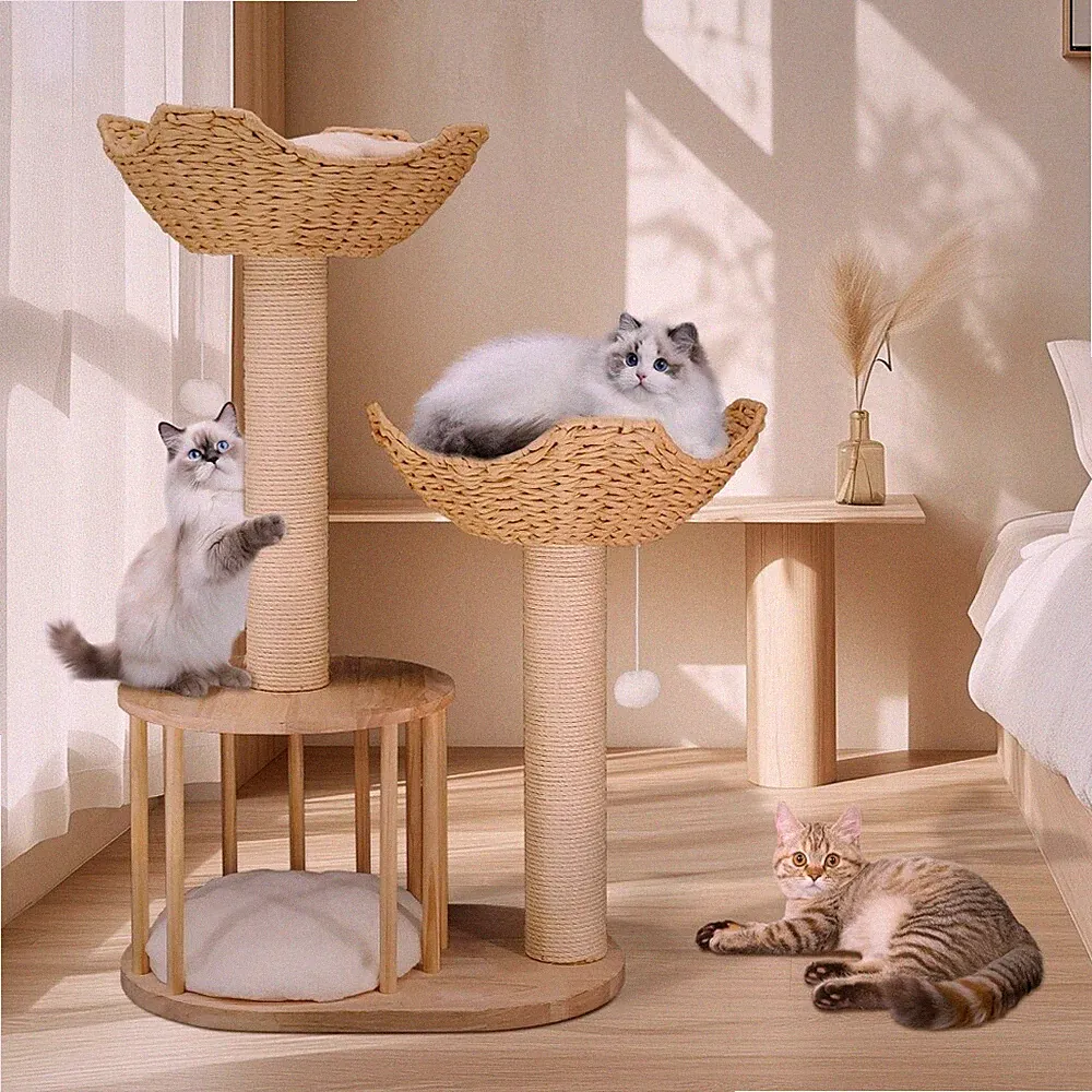 Kratzbaum Katzenbaum Katzenkratzbaum Kletterbaum Spielbaum für Katzen 91 cm XXL