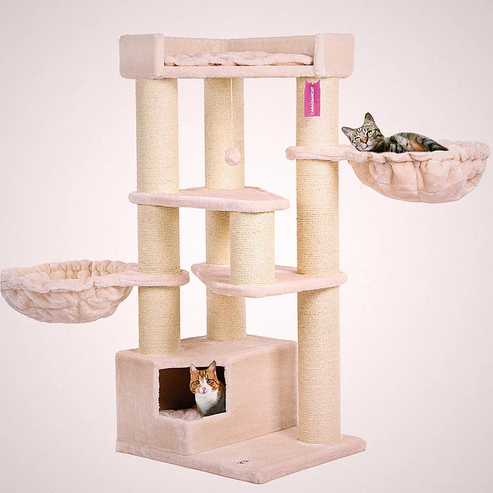 Kratzbaum Katzenbaum Katzenkratzbaum Kletterbaum Spielbaum Vancouver, ca. 140 cm