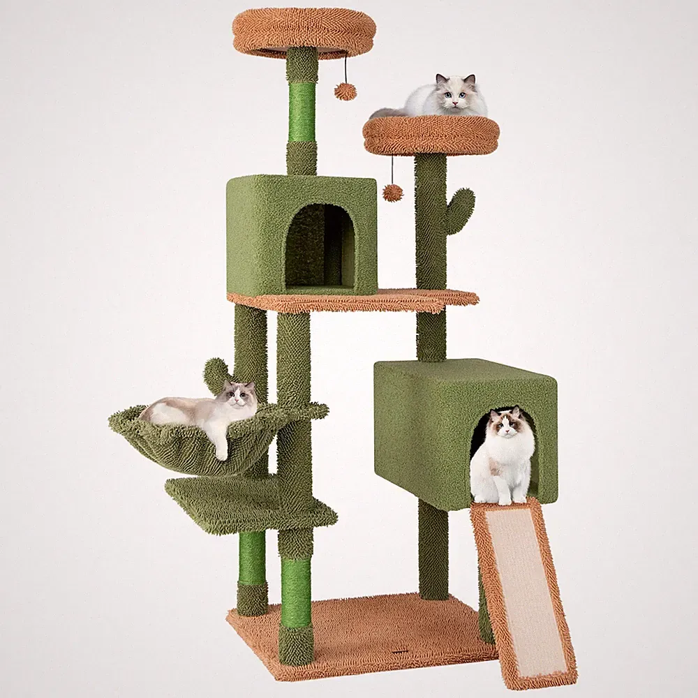 Kratzbaum Katzenbaum Katzenturm Katzenmöbel Sisal mit Leiter