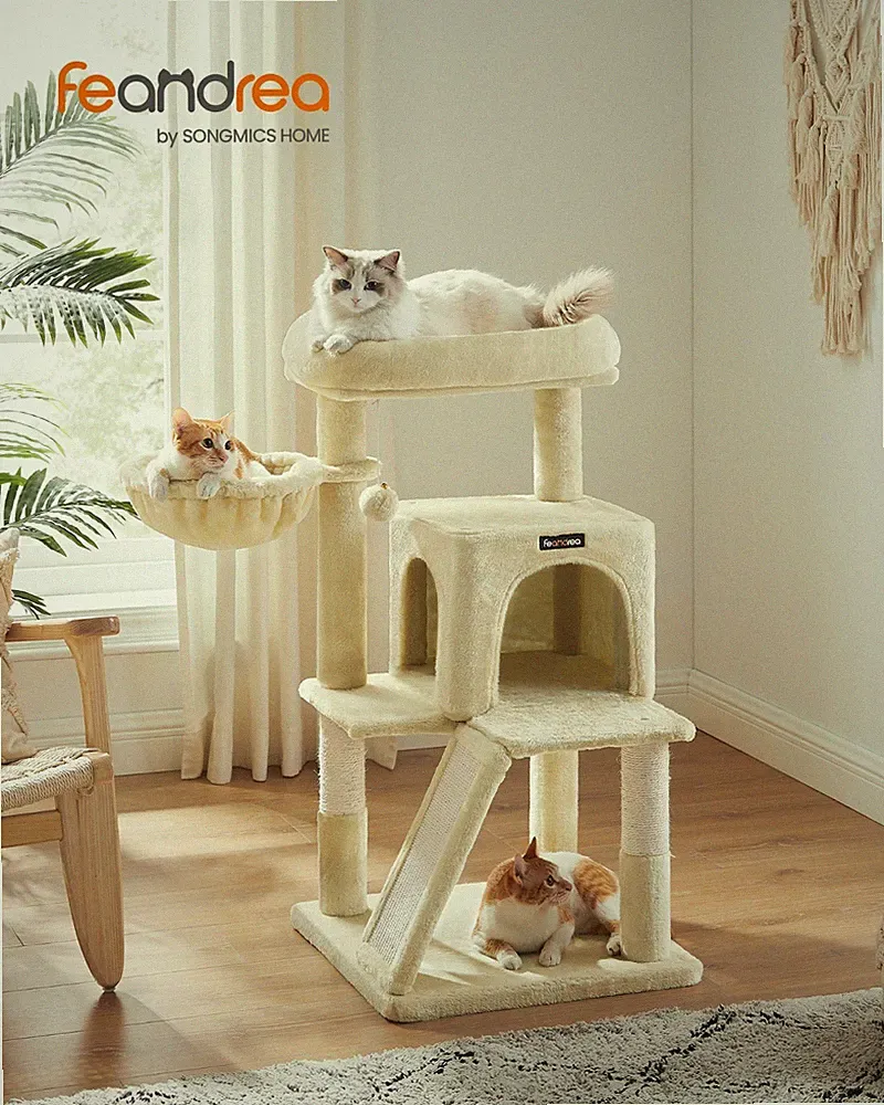 Kratzbaum Katzenbaum KleKatzenkratzbau Sisal Kletterbaum Liegemulde Katzen 96cm