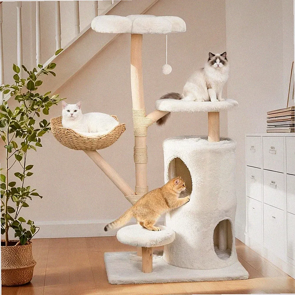 kratzbaum katze holz