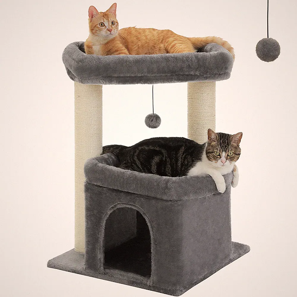 Kratzbaum Katzenbaum Kletterbaum Katzen Katzenkratzbaum Spielbaum Stabil 68 cm