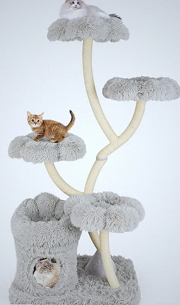 Kratzbaum Katzenbaum Kletterbaum Sisal mit Katzenhöhle Katzenmöbel