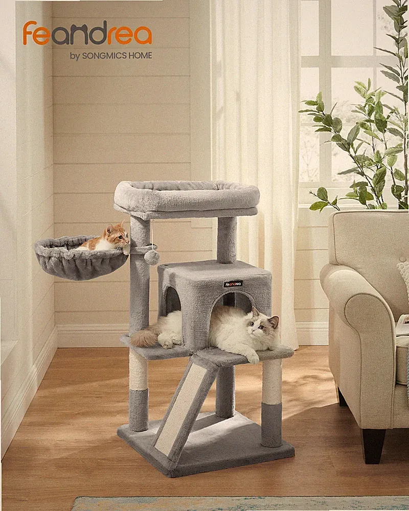 Kratzbaum Katzenbaum Kletterbaum Stabil Katzenkratzbau Sisal Liegemulde PCT51W