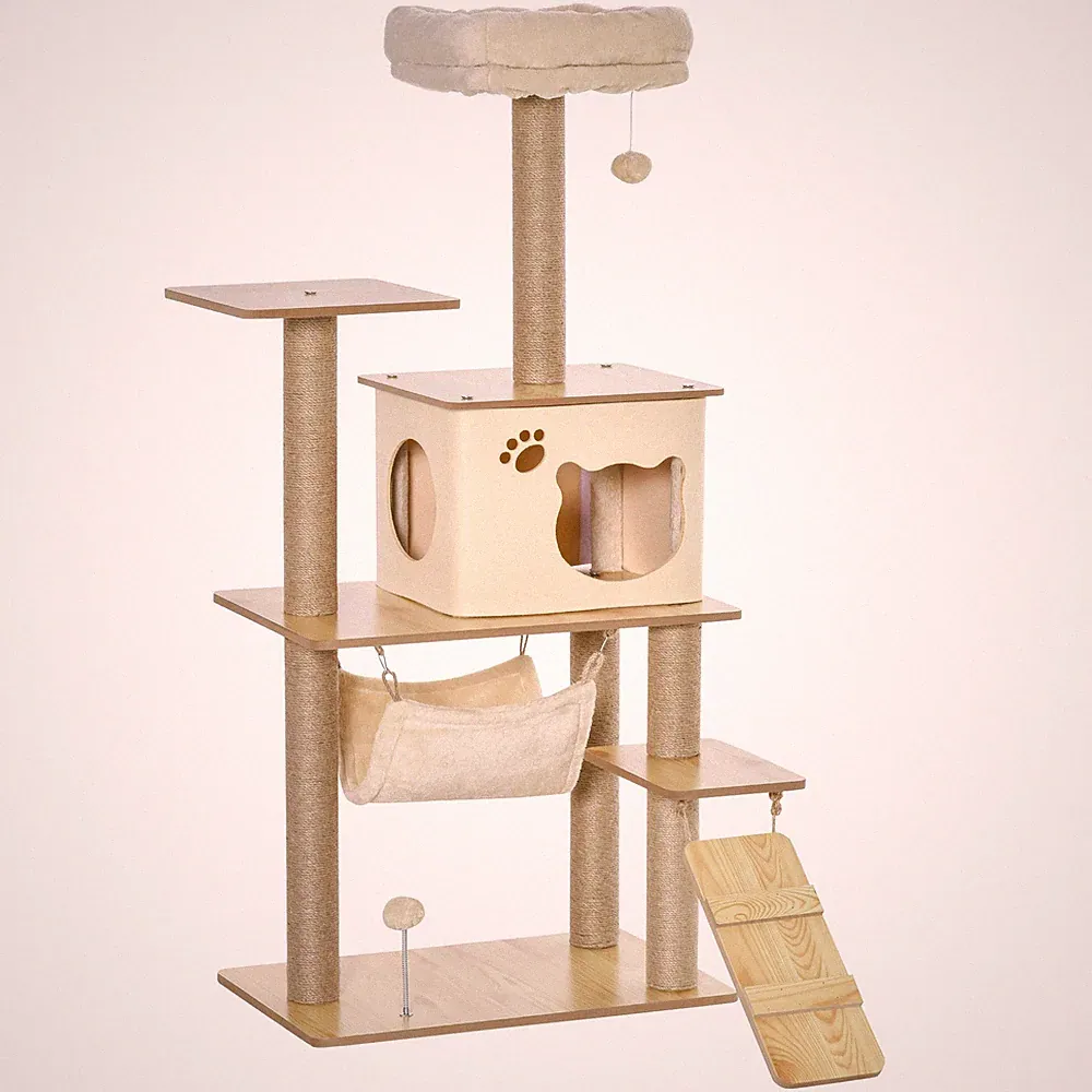 kratzbaum katze holz