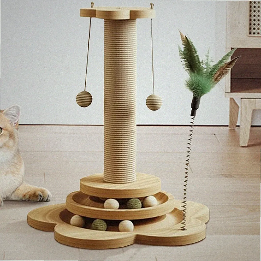 Kratzbaum Katzenbaum Sisal Kletterbaum 44.5 cm Katzenkratzbaum Klein Spielbaum