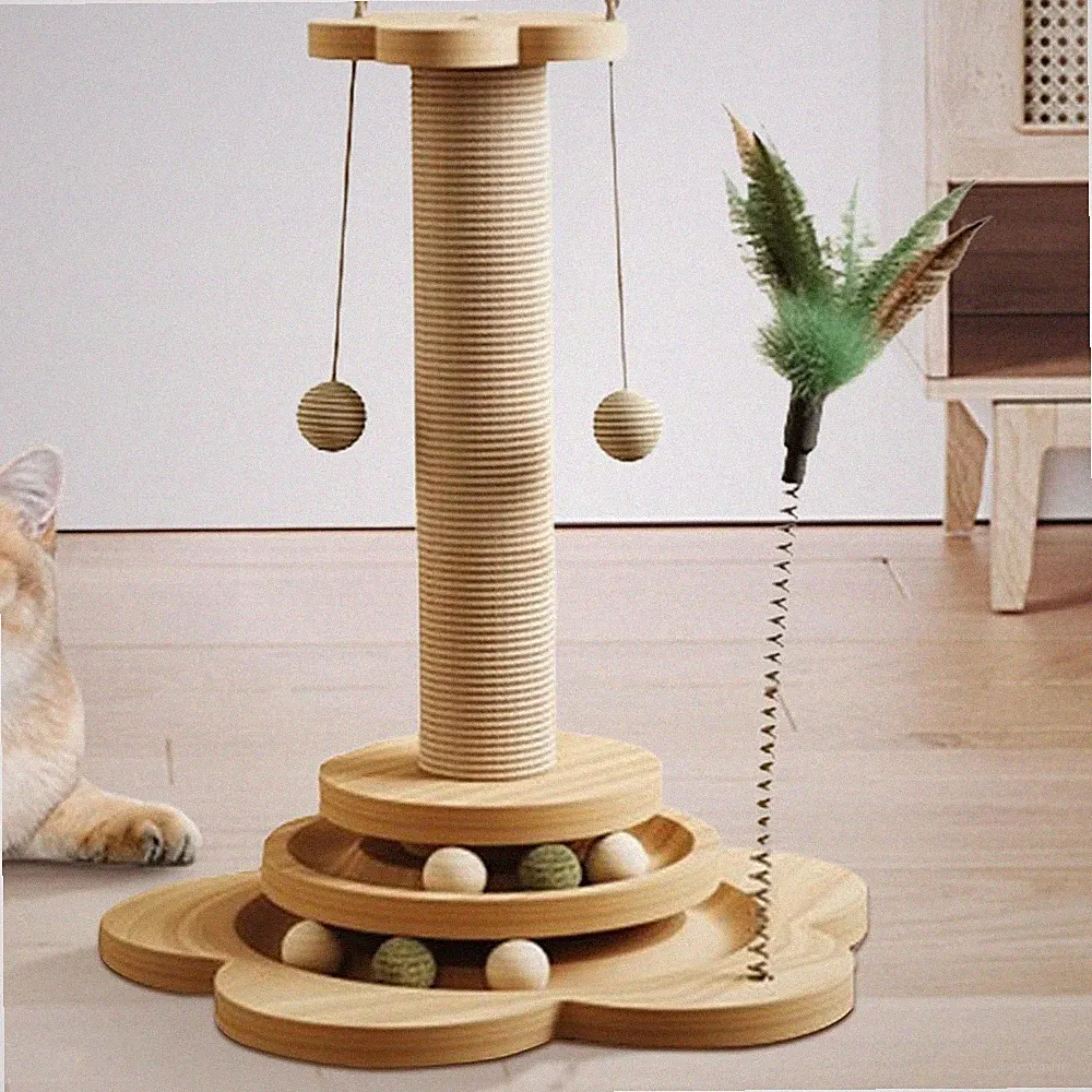 Kratzbaum Katzenbaum Sisal Kletterbaum Katzenkratzbaum Katzen Spielbaum 45cm