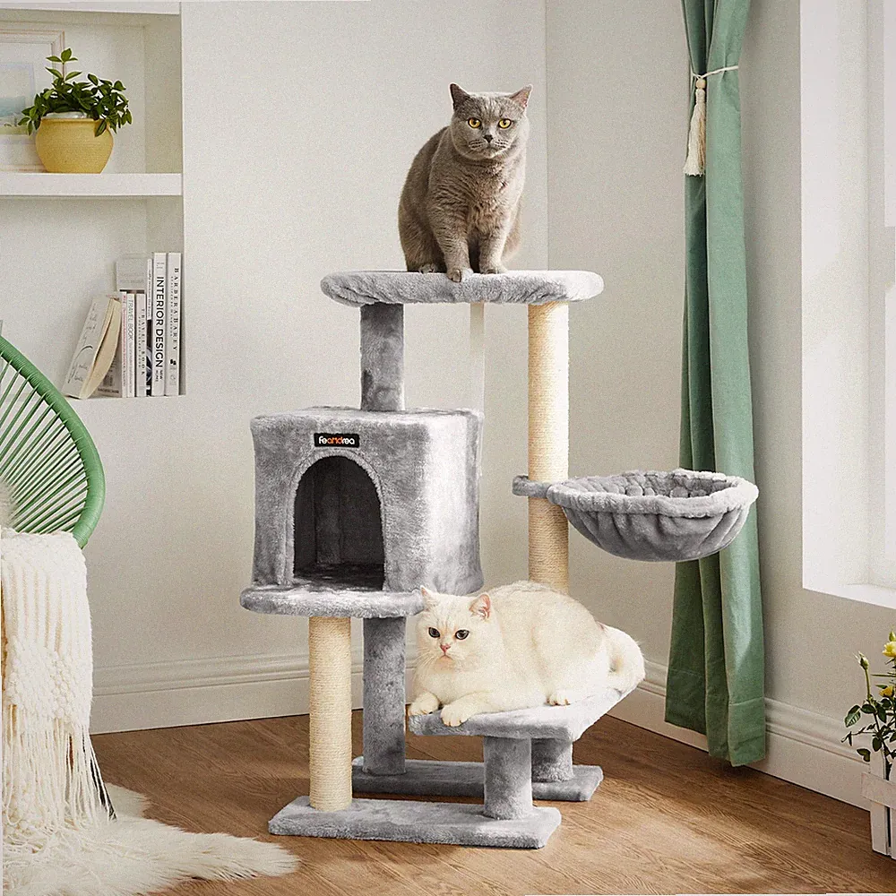 Kratzbaum Katzenbaum Stabil Kletterbaum klein Sisal Liegemulde Katzen PCT142W01