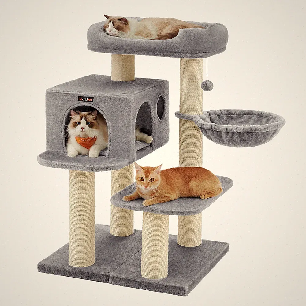 Kratzbaum Katzenbaum XXL Kletterbaum Katzenkratzbaum für Katzen Sisal Spielbaum