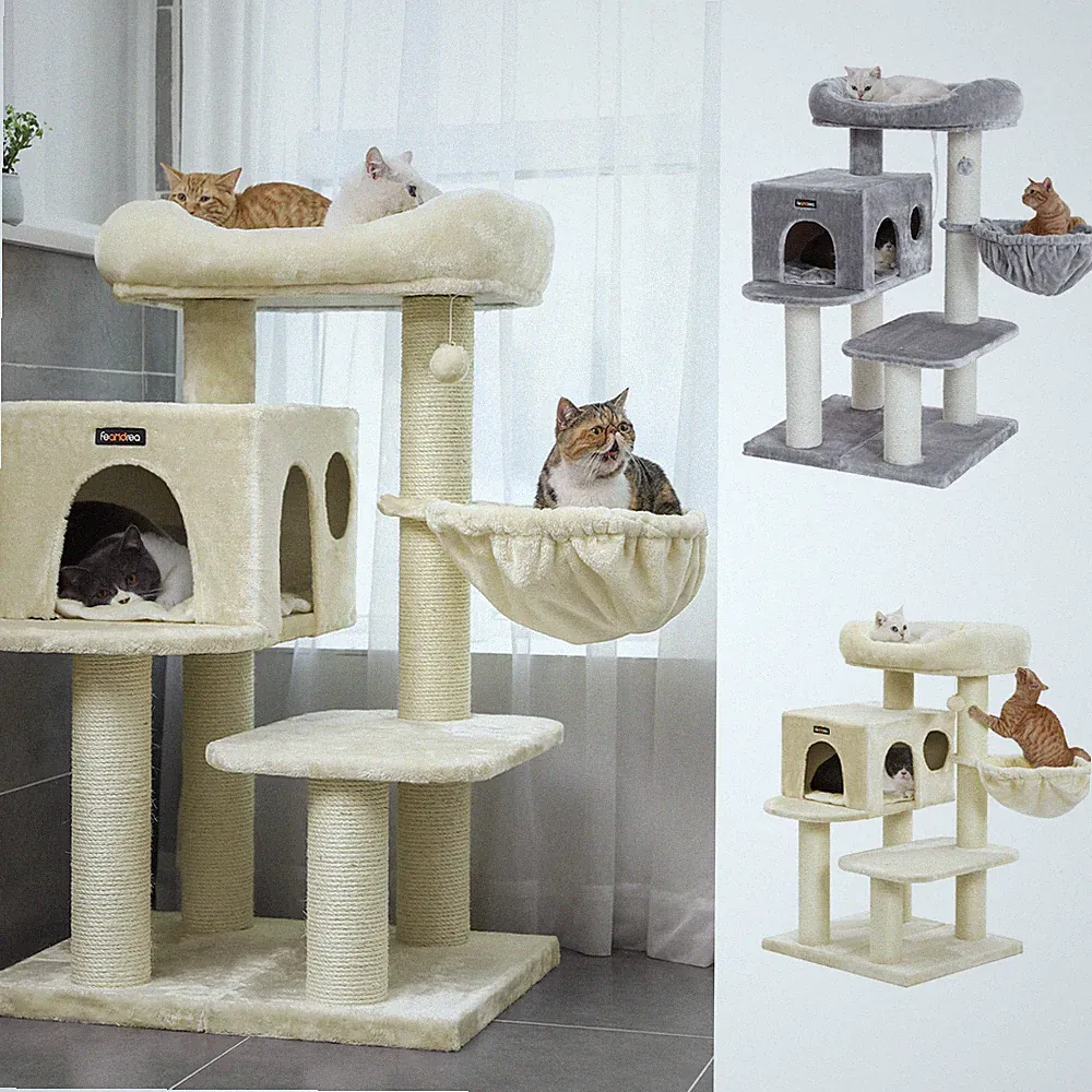 Kratzbaum Katzenbaum XXL Kletterbaum Katzenkratzbaum für Katzen Sisal Spielbaum