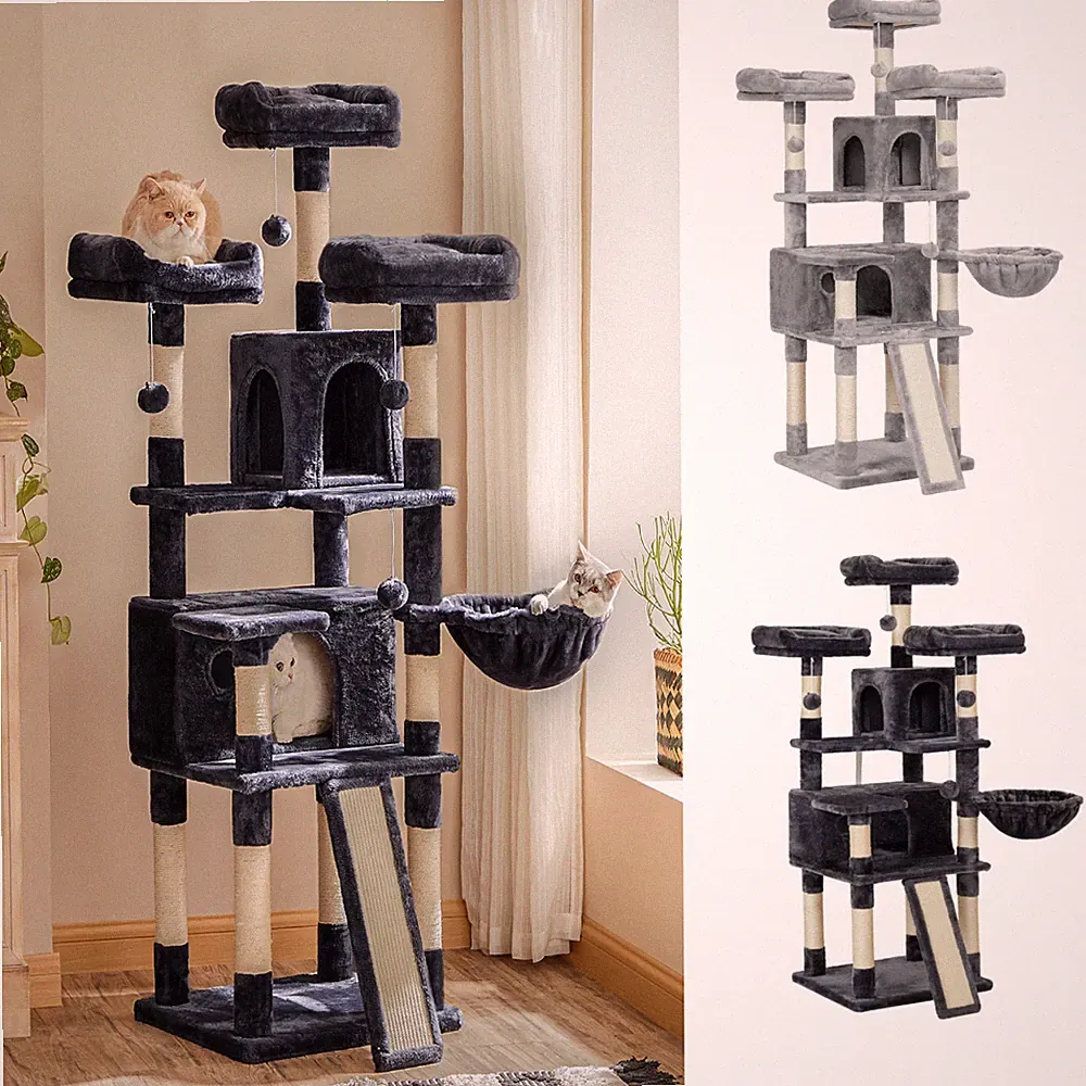 Kratzbaum Katzenbaum XXL Kletterbaum Kletterbaum 172cm Katzenkratzbaum Spielbaum