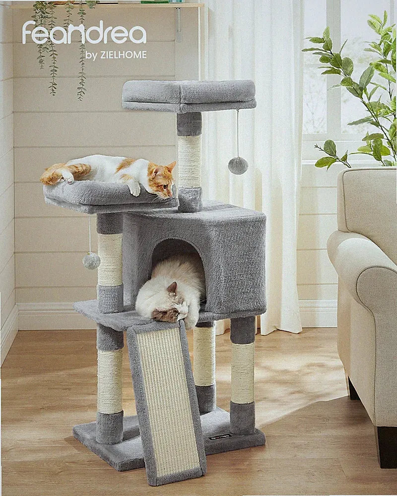 Kratzbaum Katzenkratzbaum Kletterbaum für Katzen Katzenbaum Sisal PCT141W01