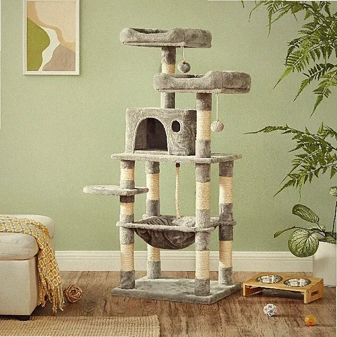 Kratzbaum Katzenkratzbaum Kletterbaum für Katzen Katzenbaum Sisal PCT15W