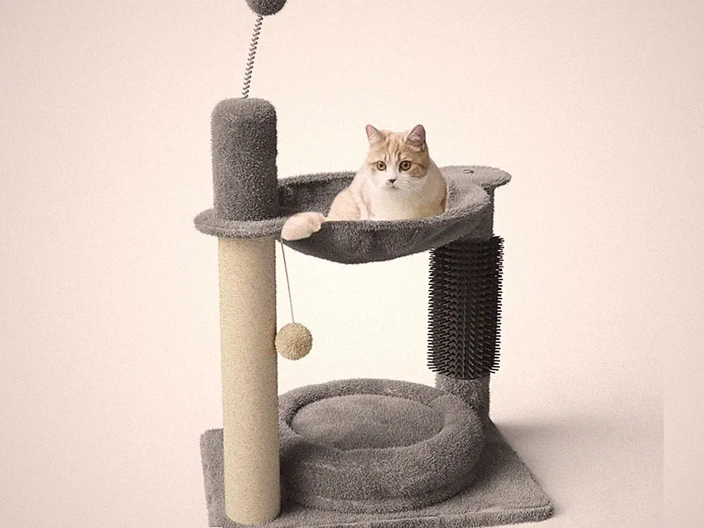 Kratzbaum Katzenkratzbaum Kletterbaum für Katzen Kratzsäule Katzenbaum aus Sisal