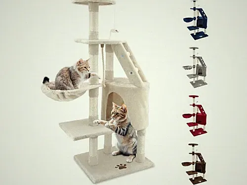 KRATZBAUM KATZENKRATZBAUM KLETTERBAUM KATZENBAUM SPIELBAUM PARK SPIELE H. 120 CM