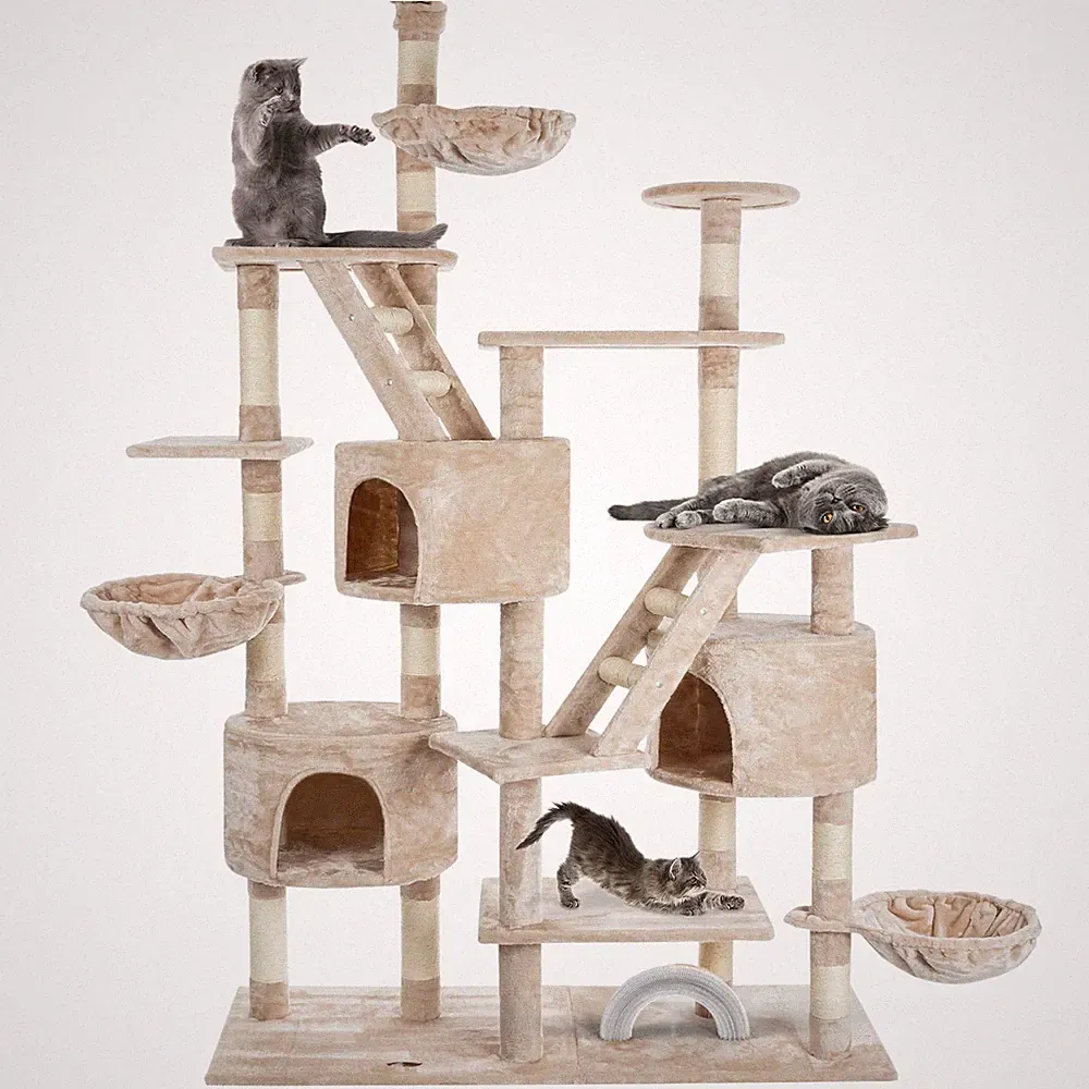 Kratzbaum Katzenkratzbaum XXL Katzenbaum Kletterbaum mehrere Katzen deckenhoch