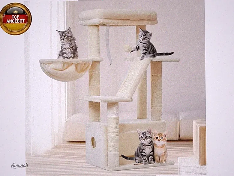 Kratzbaum Klein, 98cm katzenbaum Stabil KatzenKratzbaum Cat Tree mit