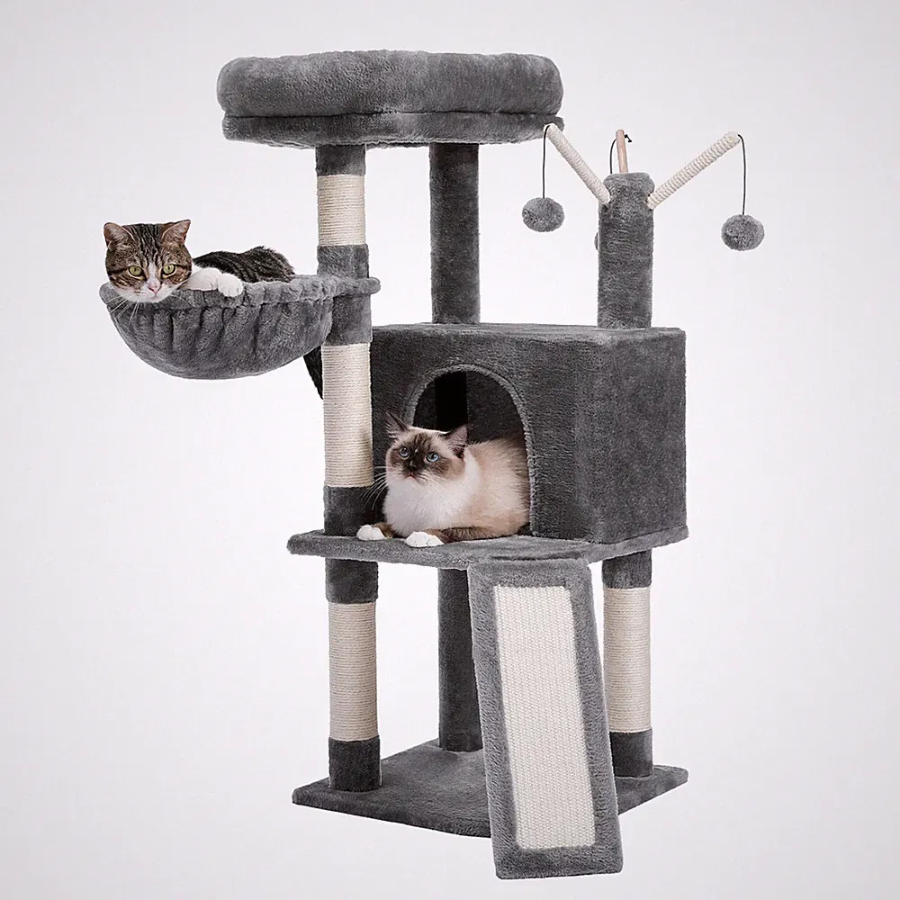 Kratzbaum Klein Katzenbaum Katzenkratzbaum Sisal Kletterbaum Spielbaum 105 cm