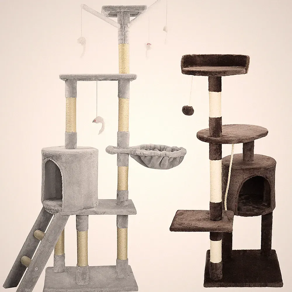 Kratzbaum Kletterbaum Katzenbaum Katzenkratzbaum Spielbaum für Katzen Stabil XXL