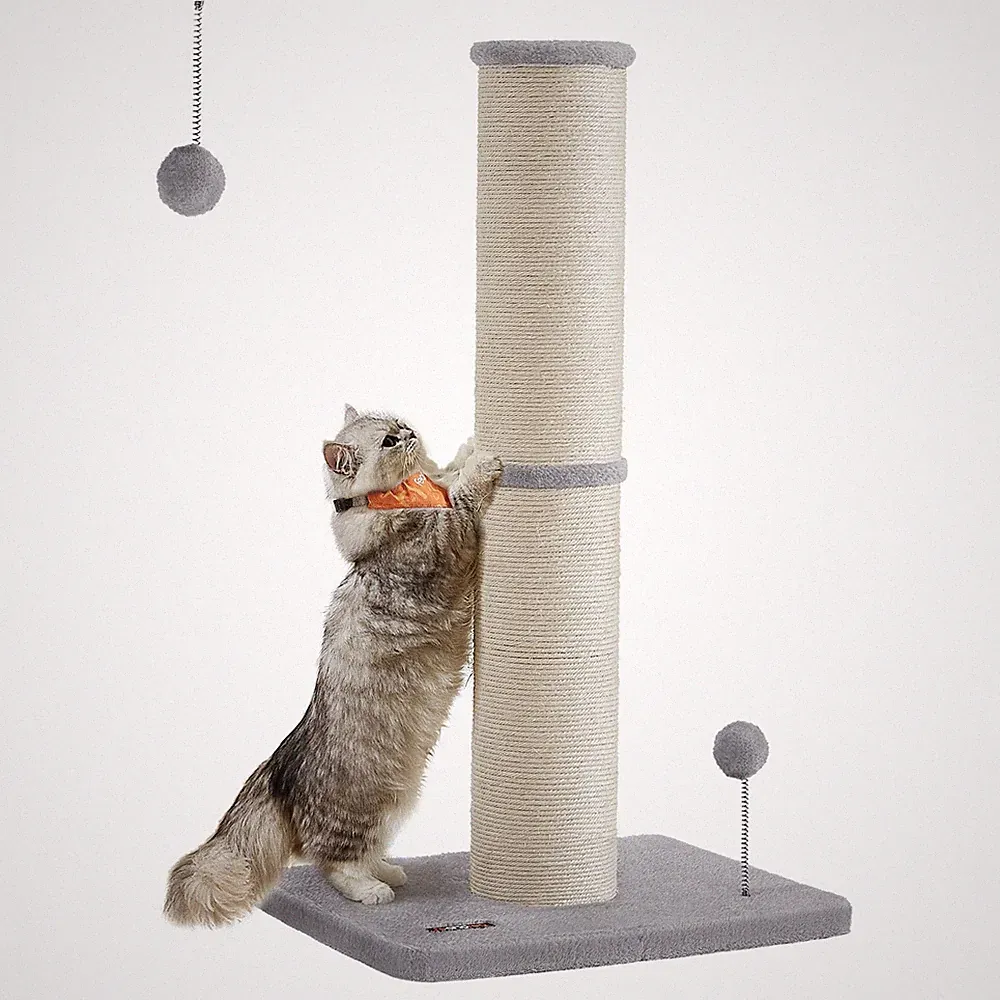 Kratzbaum Kratzsäule 13 cm dicker Sisalstamm mit Plüschball PCADE041G01