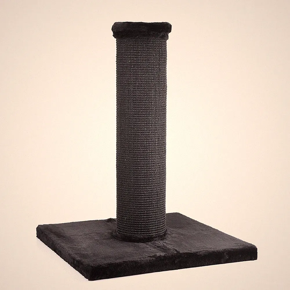 Kratzbaum Kratzstamm Scratchpost XXL Schwarz für große Katzen mit Sisal Säule