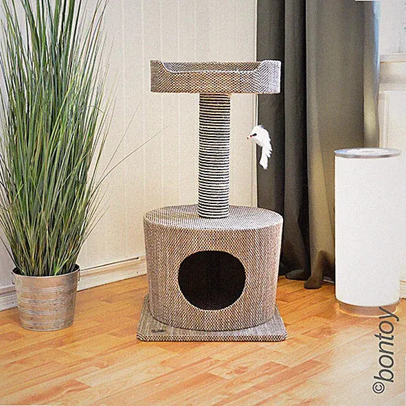 Kratzbaum LISA grau/braun 72cm