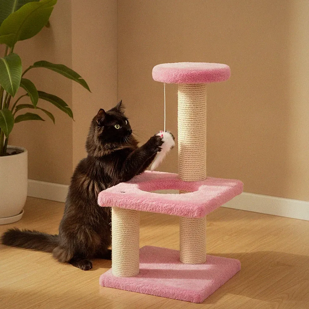 Kratzbaum mehrstöckig Kratzbaum mit Spielball stabil für Katzen
