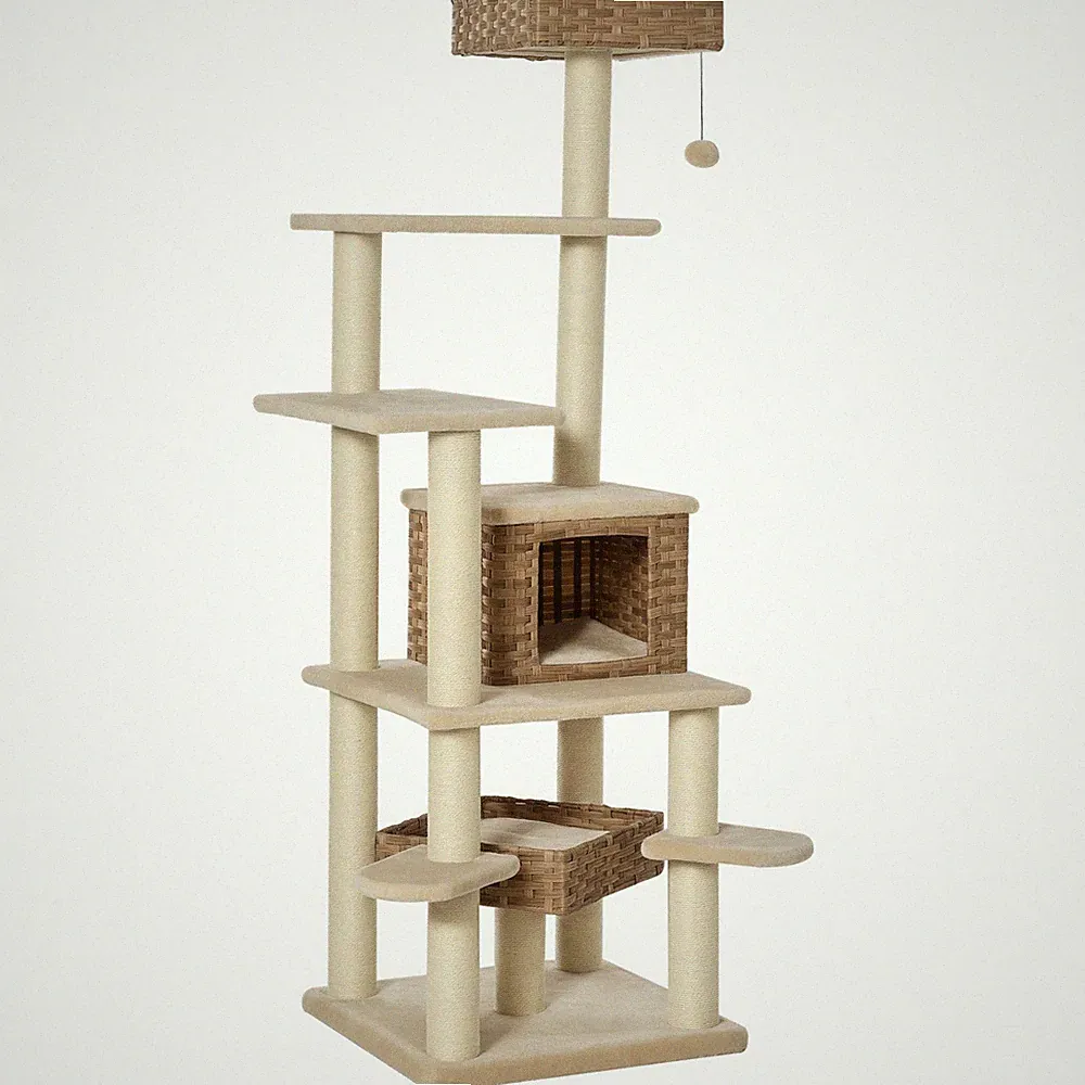 kratzbaum beige braun