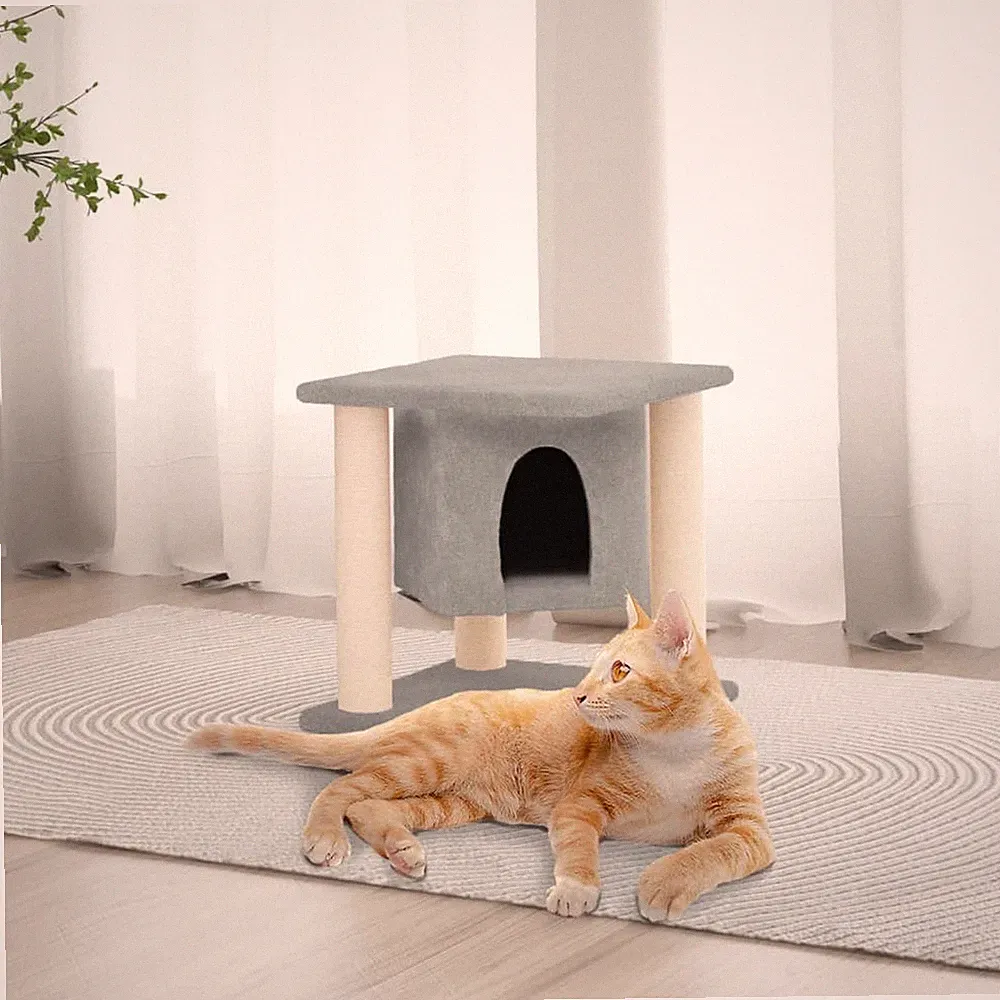 Kratzbaum mit Sisal-Kratzsäulen 37cm Katzenbaum Katzen mehrere Auswahl vidaXL