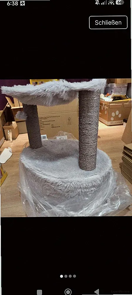 Kratzbaum Nora 60 cm Grau Kratzmöbel für Katzen