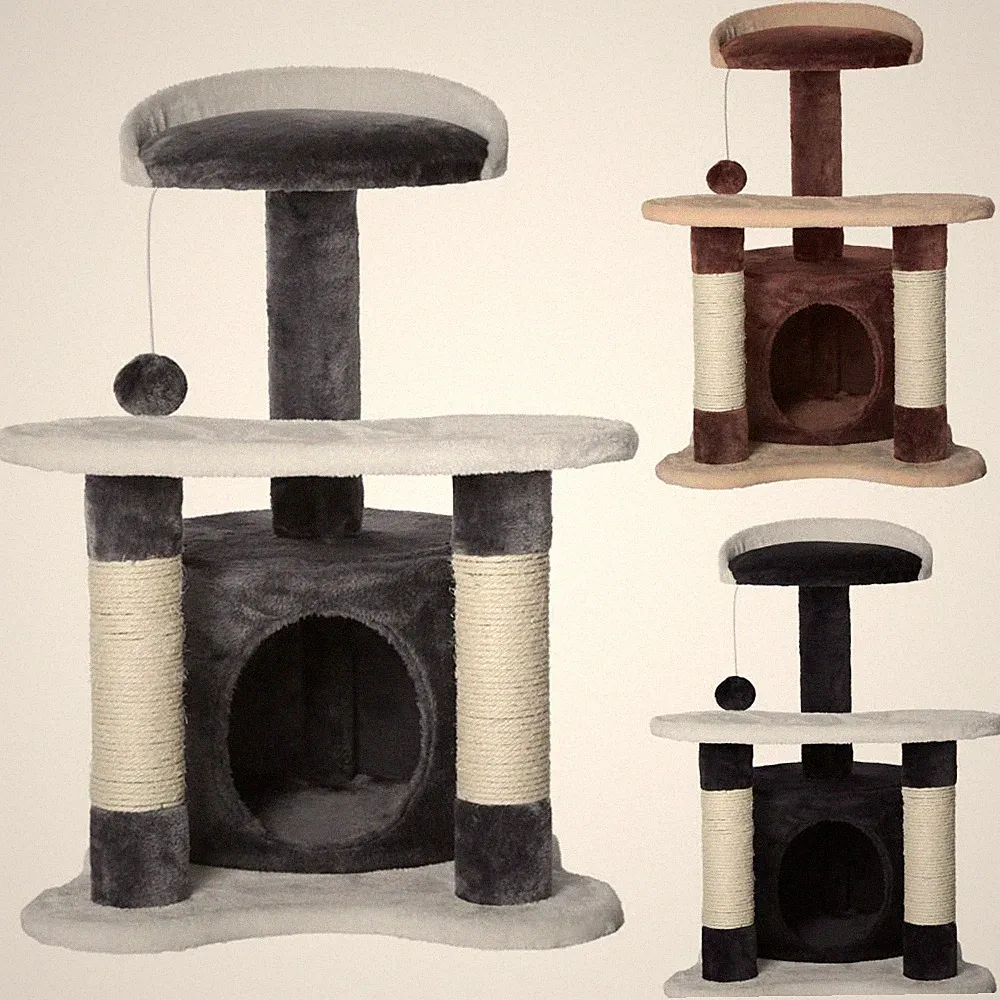 Kratzbaum Simba Katzenbaum Kratzmöbel Katzenhöhle Sisal Spielball