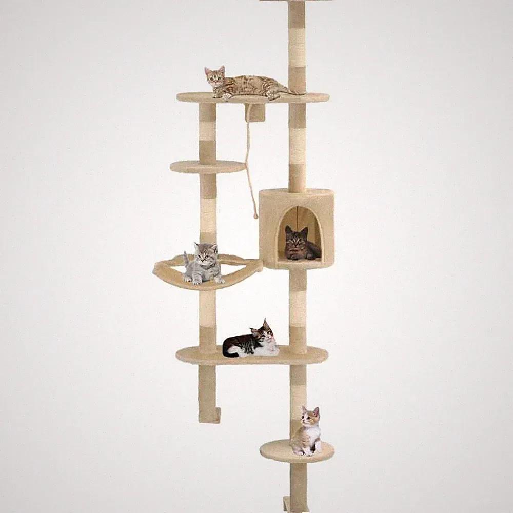 Kratzbaum Sisal 194cm Wandkratzbaum Katzenbaum Katze mehrere Auswahl vidaXL
