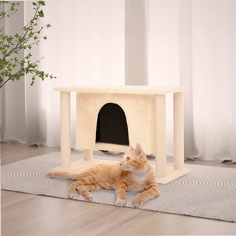 Kratzbaum Sisal-Kratzsäule Katzenkratzbaum Katzenbaum Kletterbaum Katzen vidaXL