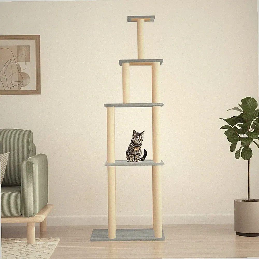Kratzbaum Sisal-Kratzsäule Katzenkratzbaum Katzenbaum Kletterbaum Katzen vidaXL