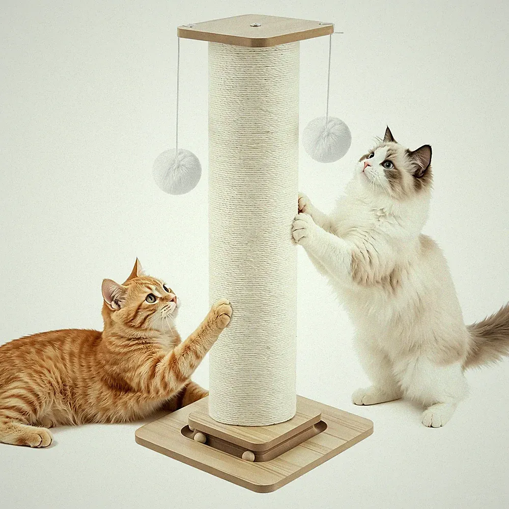 Kratzbaum Stabil Katzenkratzbaum Kletterbaum für Katzen Katzenmöbel groß 82cm