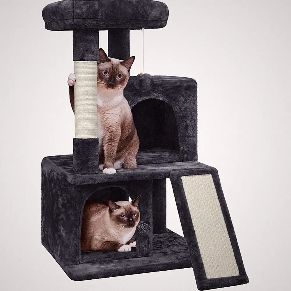 Kratzbaum Stabil Kletterbaum Katzenkratzbaum Katzenmöbel Spielbaum für Katzen